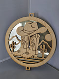 Suncatcher - Cowboy hat and boots