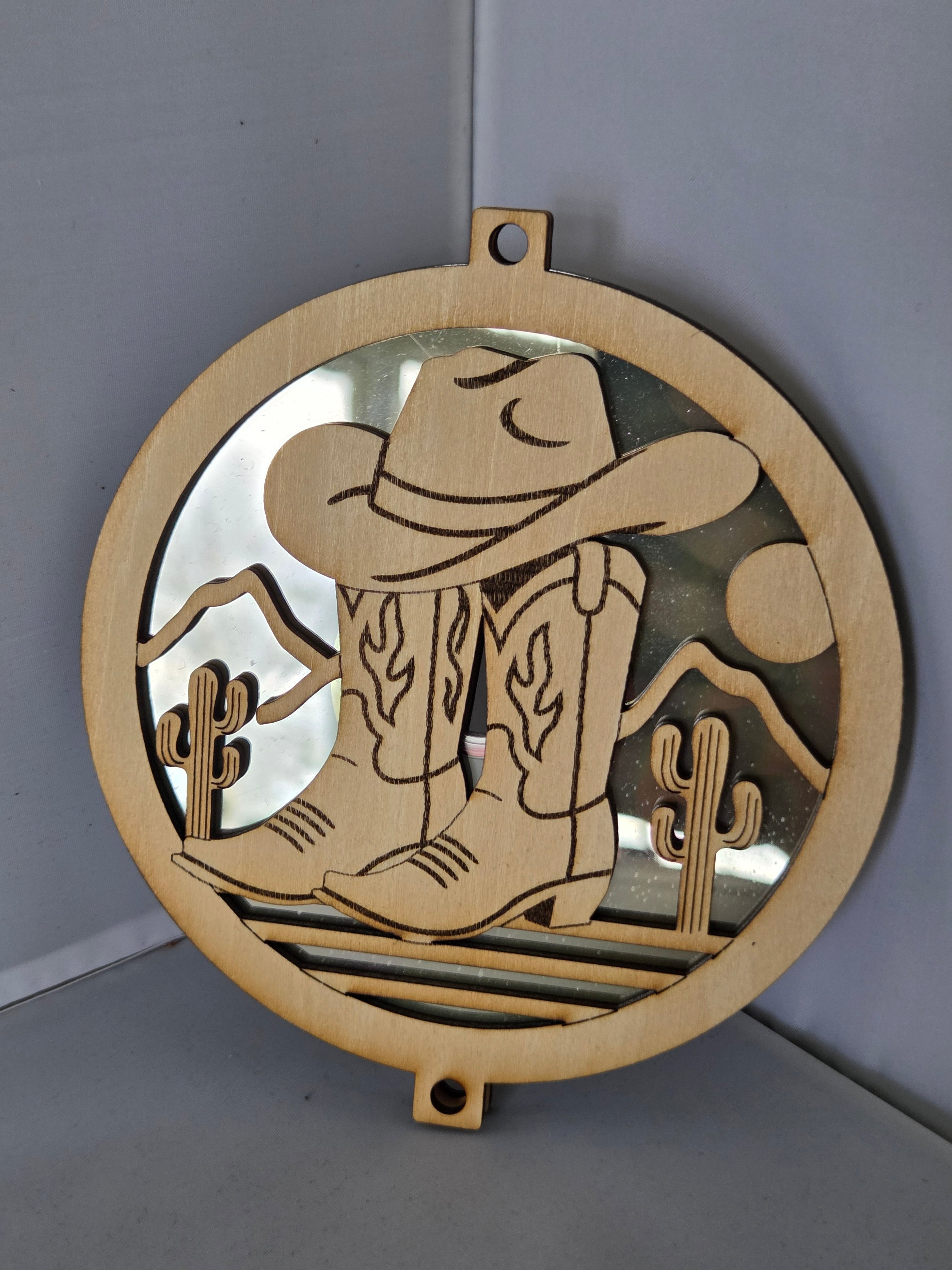 Suncatcher - Cowboy hat and boots