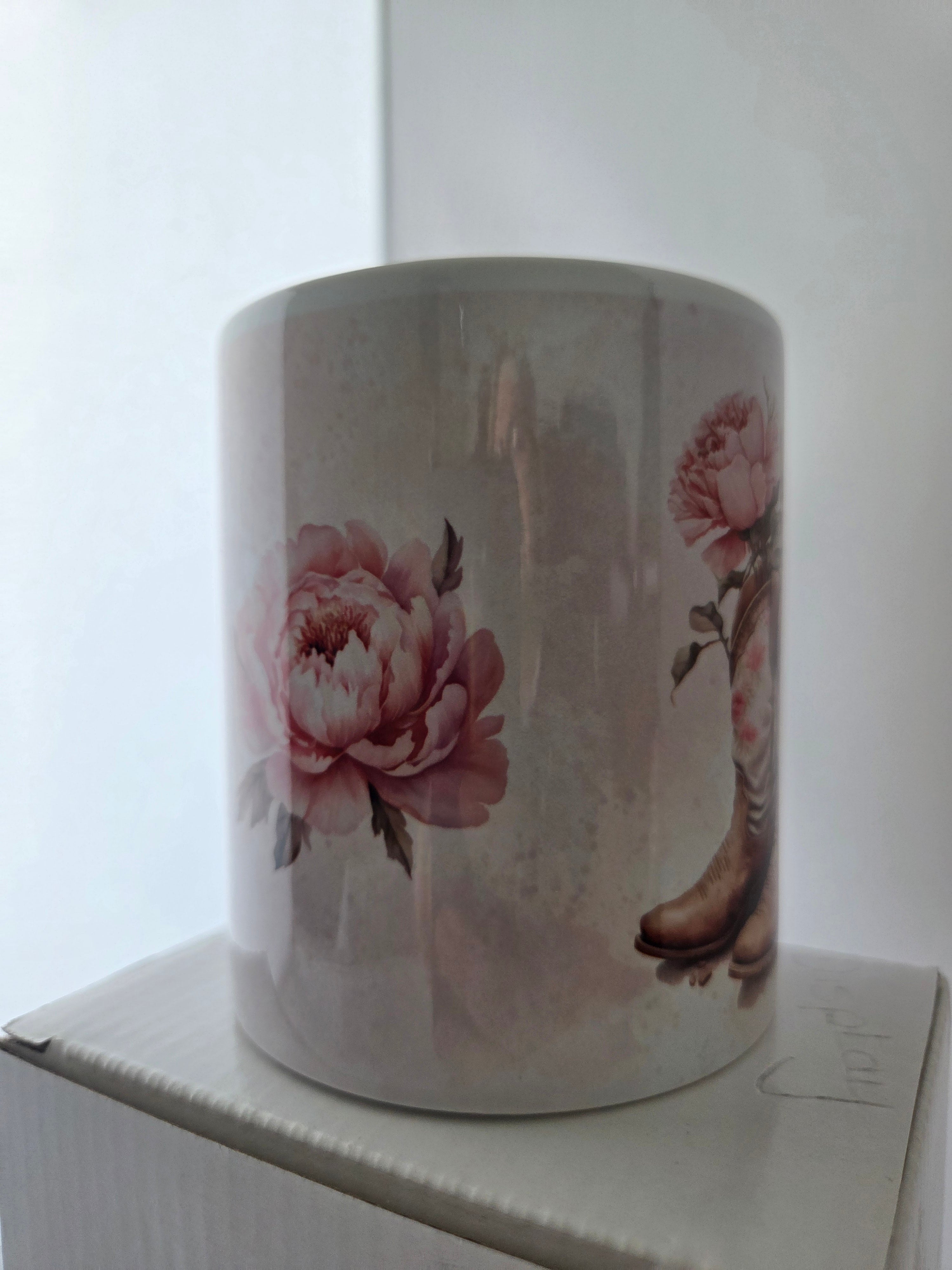 Pretty Cowboy Boots and Hat Mug