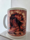 Brown Cowboy Boots and Hat Mug