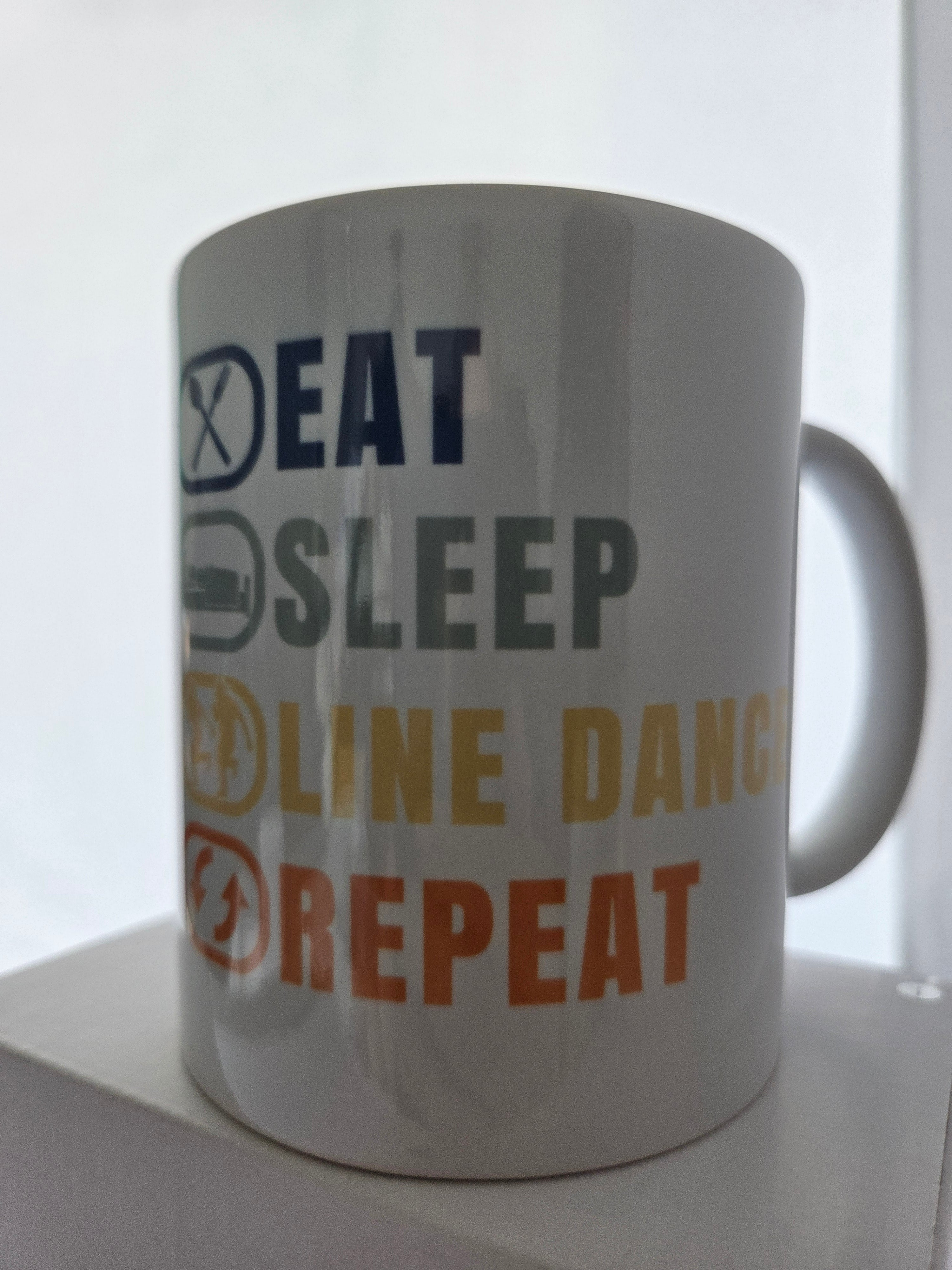 Eat, Sleep, Line Dance, Repeat mug