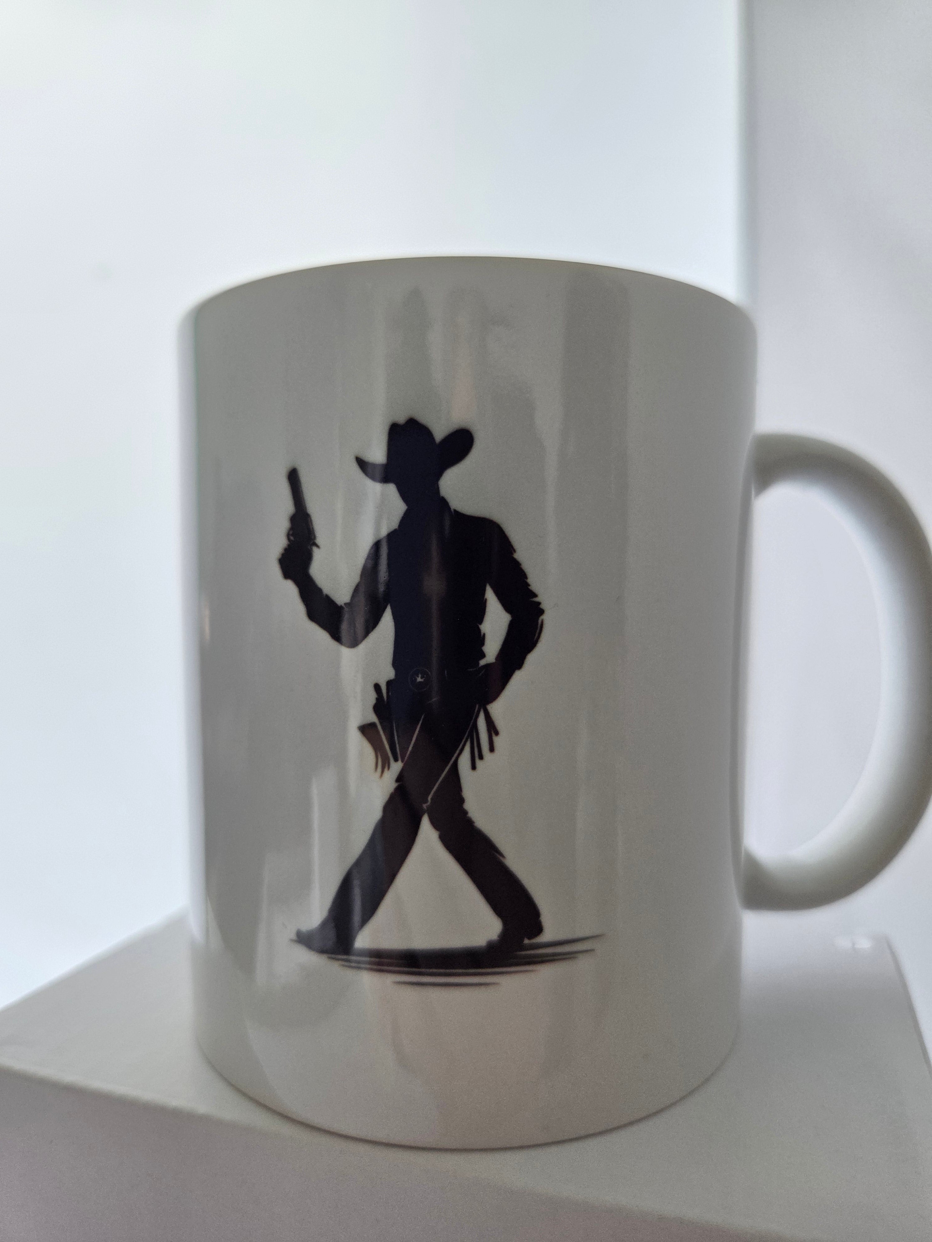 Cowboy Pose silhouette mug
