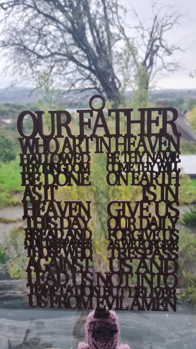 Catholic Lord's Prayer - hanging