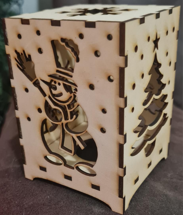 Christmas Tealight Cube