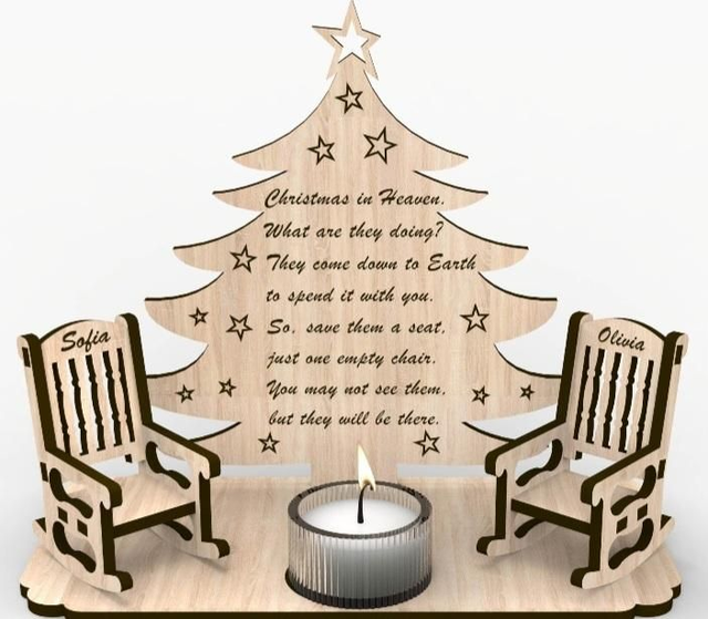 Christmas Memorial Tealight holder