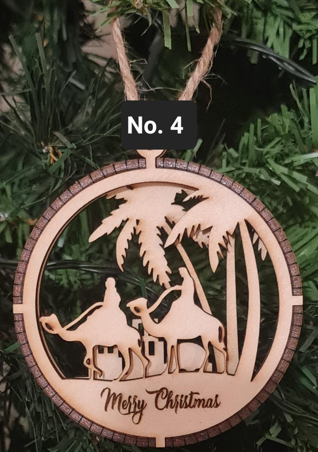 3D Nativity Baubles - set of 4