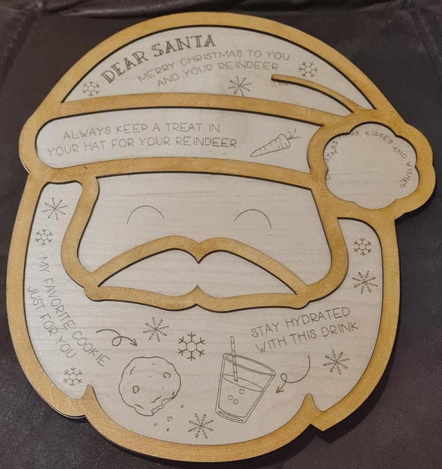 Santa Christmas Eve Plate