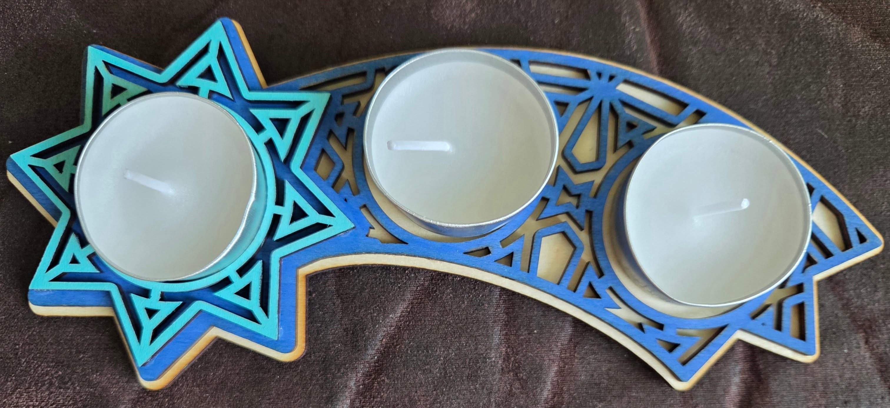 Christmas Shooting Star Tealight Holder