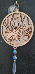 Suncatcher - Frog on a pad in a pond