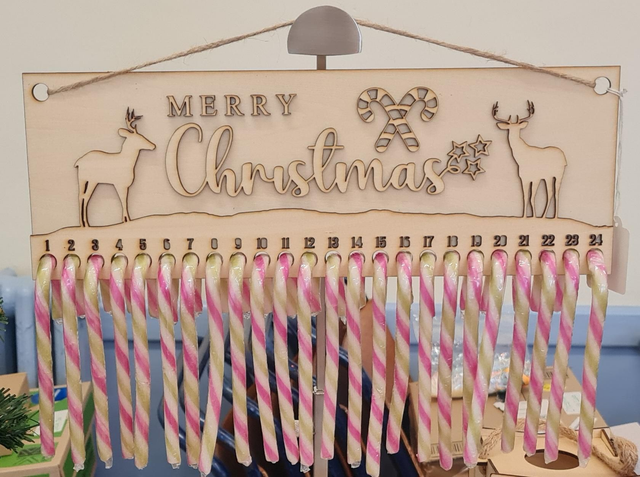 Christmas Candy Cane Countdown