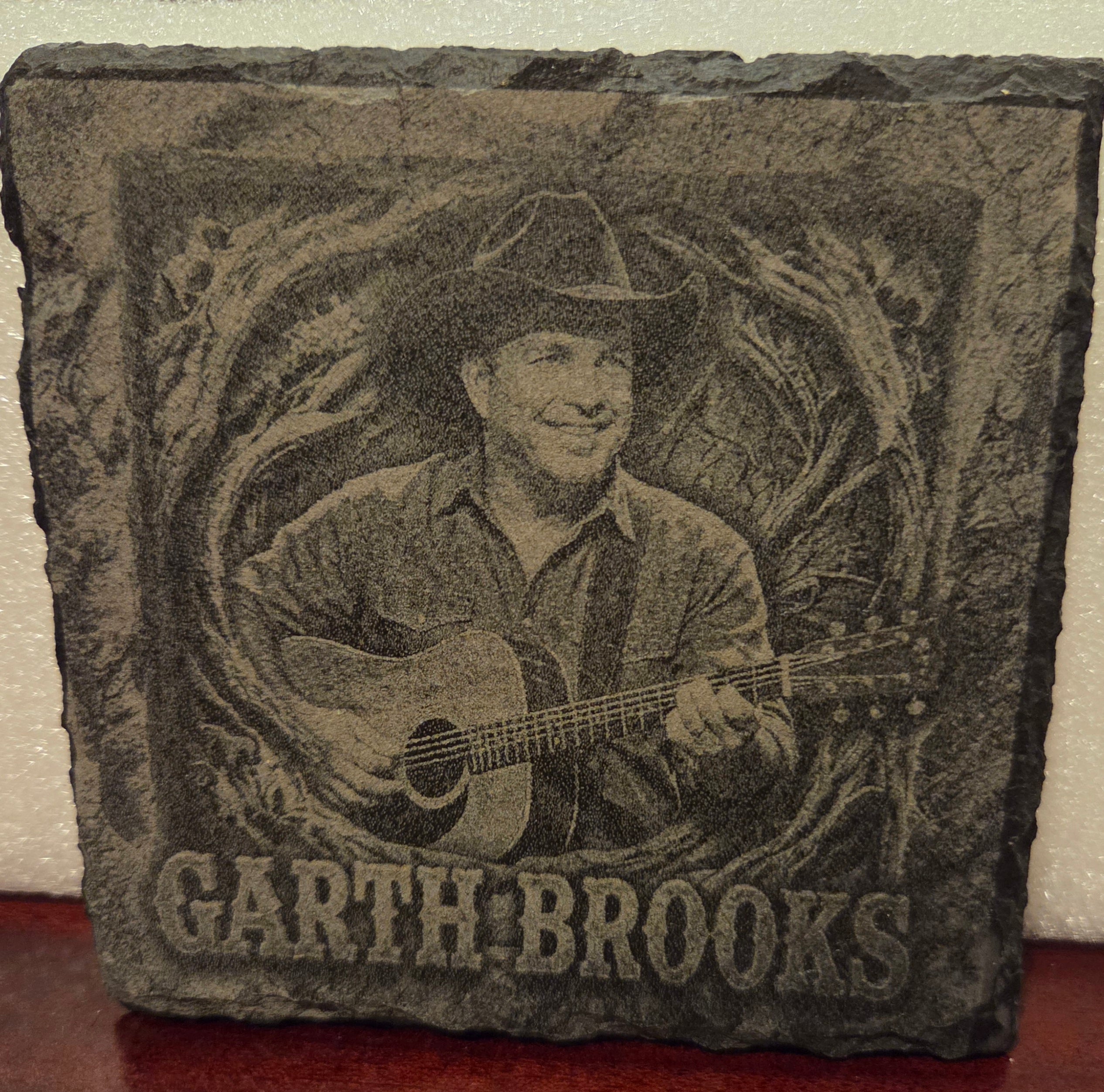 Slate Coaster - Garth Brooks