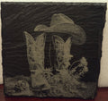 Slate Coaster - Cowboy Boots and Hat
