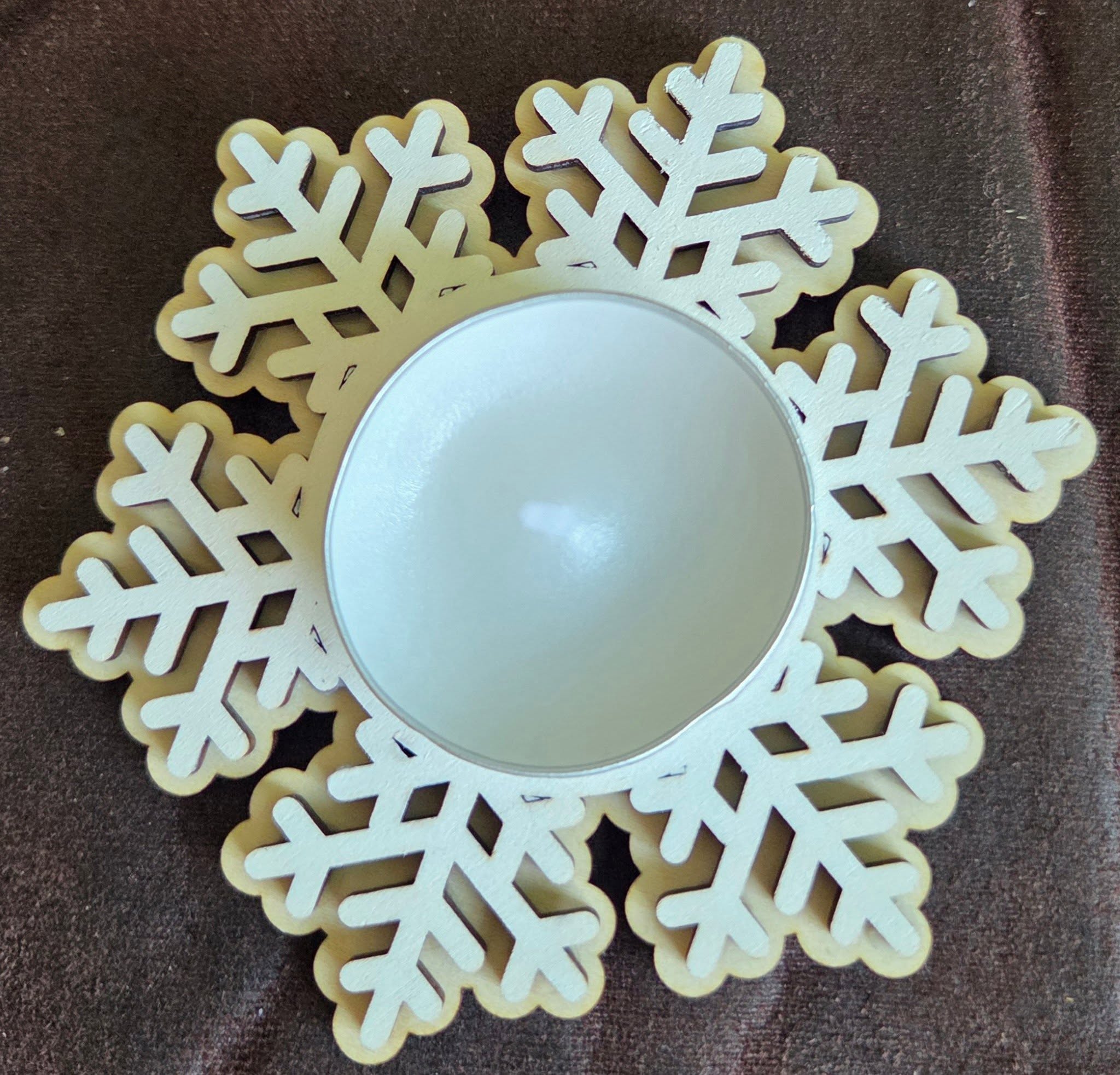 Christmas Snowflake Tealight Holder